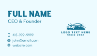 Driving Car Wash Business Card