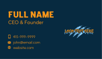 Skater Creative Wordmark Business Card