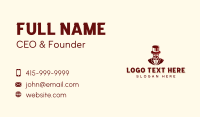 Mustache Hat Gentleman Business Card