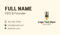 Piano Instructor Business Card example 4