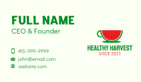 Watermelon Drink Cup Business Card Image Preview