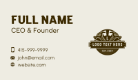Carpentry Hammer Woodworking Business Card