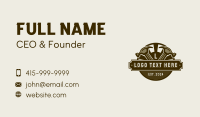 Carpentry Hammer Woodworking Business Card Image Preview