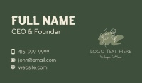 Botanical Flower Oil  Business Card Design