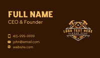 Hammer Renovation Carpentry Business Card