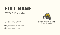 Axe Pine Tree Wood Cutting Business Card