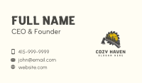 Axe Pine Tree Wood Cutting Business Card