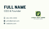 Organic Leaf Garden Business Card