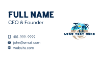 Beach Resort Tour Business Card