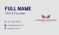 Patriotic Star Wings Business Card