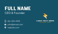 Lightning Bolt Power Business Card Design