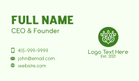 Green Herbal Plant  Business Card