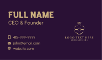 Gold Perfume Hexagon Bottle Business Card