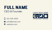 Folk Wolf Forest Symbol Business Card Design