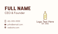 Wine Bottle Liquor Business Card