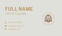 Gold Lion King Business Card Design