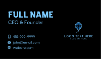 Blue Thumbmark Balloon  Business Card