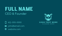 Ocean Palm Tree Home Business Card Design