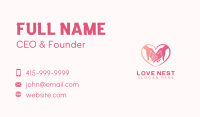 Love Hand Charity Business Card Image Preview