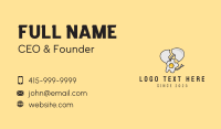 Happy Egg Mascot  Business Card