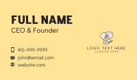 Happy Egg Mascot  Business Card