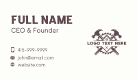 Hammer Handyman Builder Business Card Design