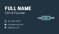 Solar Panel Wordmark Business Card