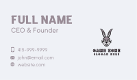 Cartoon Rabbit Mascot Business Card