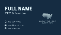 USA Map Network Business Card