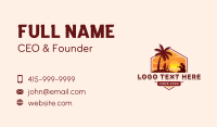 Summer Beach Travel Business Card