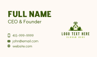 Lawn Landscaper Tools Business Card