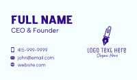 Writers Club Business Card example 1