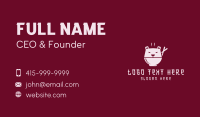 Bear Ramen Bowl Business Card