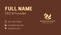 Gradient Cursive Letter U Business Card Image Preview