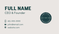 Company Business Card example 3