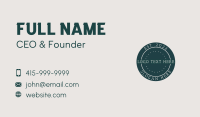 Cafe Business Card example 4