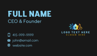 Snowflake Flame House Business Card