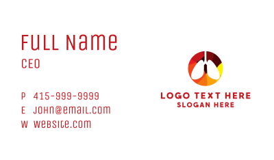 Lung Health Doctor Business Card