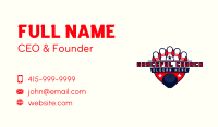 Bowling Pin Ball Business Card