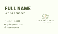 Wreath Candle Light Business Card