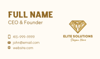 Golden Diamond Gem Business Card