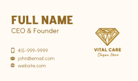 Golden Diamond Gem Business Card