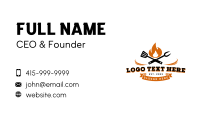 Flame Grilling Tools Business Card Design
