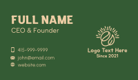 Coffee Bean Leaf Business Card