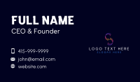 Circuit Tech Letter S Business Card