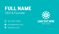 White Snowflake Eye  Business Card