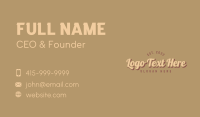 Retro Style Boutique Business Card