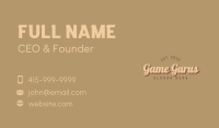 Retro Style Boutique Business Card