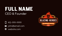 Blazing Grill Spatula Business Card Image Preview