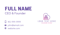 Purple Instrument Business Card example 4